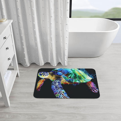Skull Yoga Printed Rounded Corner Diatomaceous Doormat 31.5x19.7 Inch Bath Mat Rug Non Slip Shower Floor Mat, Absorbent Bathroom Rugs Mat for Anti Slip Shower Mat, Housewarming Gift