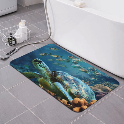 Skull Yoga Printed Rounded Corner Diatomaceous Doormat 31.5x19.7 Inch Bath Mat Rug Non Slip Shower Floor Mat, Absorbent Bathroom Rugs Mat for Anti Slip Shower Mat, Housewarming Gift