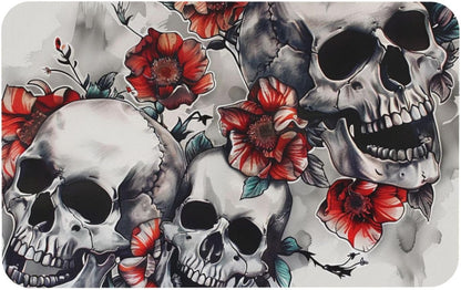 Skull Yoga Printed Rounded Corner Diatomaceous Doormat 31.5x19.7 Inch Bath Mat Rug Non Slip Shower Floor Mat, Absorbent Bathroom Rugs Mat for Anti Slip Shower Mat, Housewarming Gift