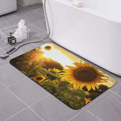 Skull Yoga Printed Rounded Corner Diatomaceous Doormat 31.5x19.7 Inch Bath Mat Rug Non Slip Shower Floor Mat, Absorbent Bathroom Rugs Mat for Anti Slip Shower Mat, Housewarming Gift