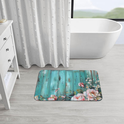 Skull Yoga Printed Rounded Corner Diatomaceous Doormat 31.5x19.7 Inch Bath Mat Rug Non Slip Shower Floor Mat, Absorbent Bathroom Rugs Mat for Anti Slip Shower Mat, Housewarming Gift