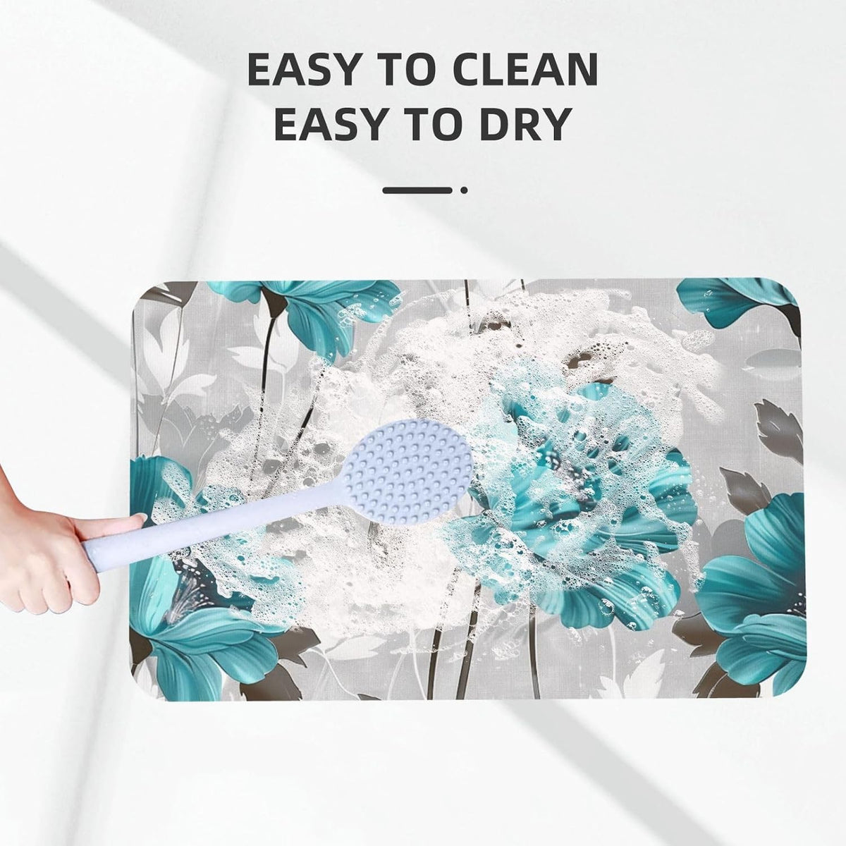 Skull Yoga Printed Rounded Corner Diatomaceous Doormat 31.5x19.7 Inch Bath Mat Rug Non Slip Shower Floor Mat, Absorbent Bathroom Rugs Mat for Anti Slip Shower Mat, Housewarming Gift