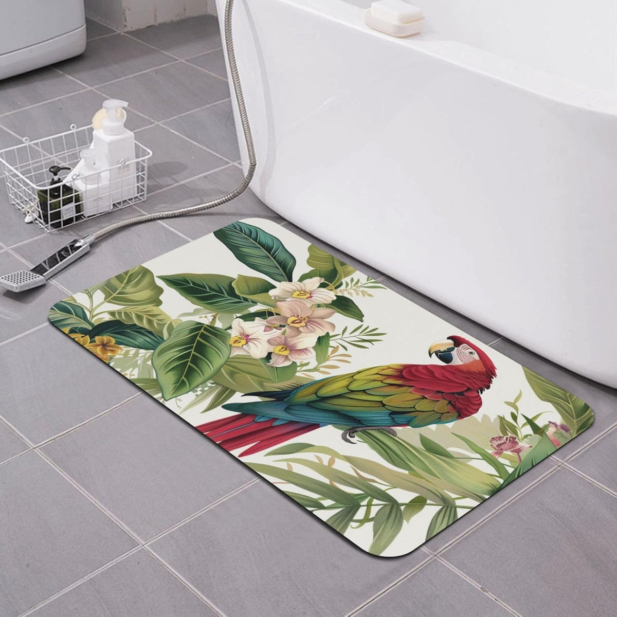 Skull Yoga Printed Rounded Corner Diatomaceous Doormat 31.5x19.7 Inch Bath Mat Rug Non Slip Shower Floor Mat, Absorbent Bathroom Rugs Mat for Anti Slip Shower Mat, Housewarming Gift