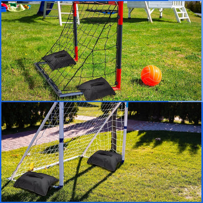 Sports Net Sandbags with PE Leak Proof Transparent Bags Weighted Anchors Bag Sport Sandbags for Stability Baseball Nets Hockey Golf Football Nets Soccer Goals and More(30 Pcs,Black)