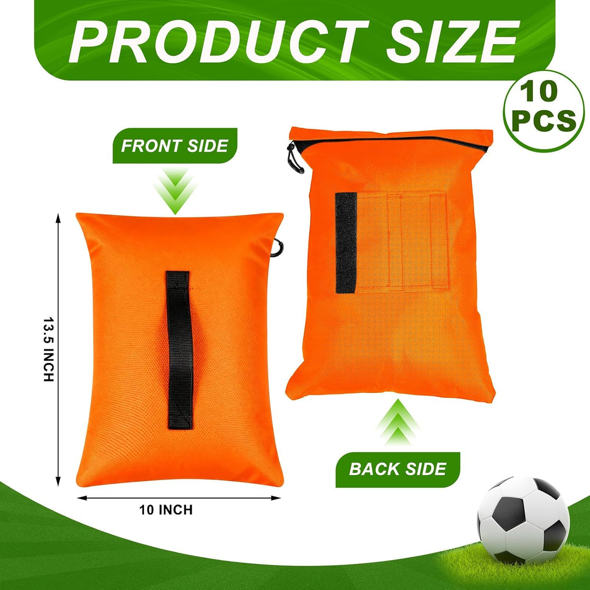 Sports Net Sandbags with PE Leak Proof Transparent Bags Weighted Anchors Bag Sport Sandbags for Stability Baseball Nets Hockey Golf Football Nets Soccer Goals and More(30 Pcs,Black)