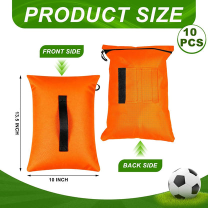 Sports Net Sandbags with PE Leak Proof Transparent Bags Weighted Anchors Bag Sport Sandbags for Stability Baseball Nets Hockey Golf Football Nets Soccer Goals and More(30 Pcs,Black)