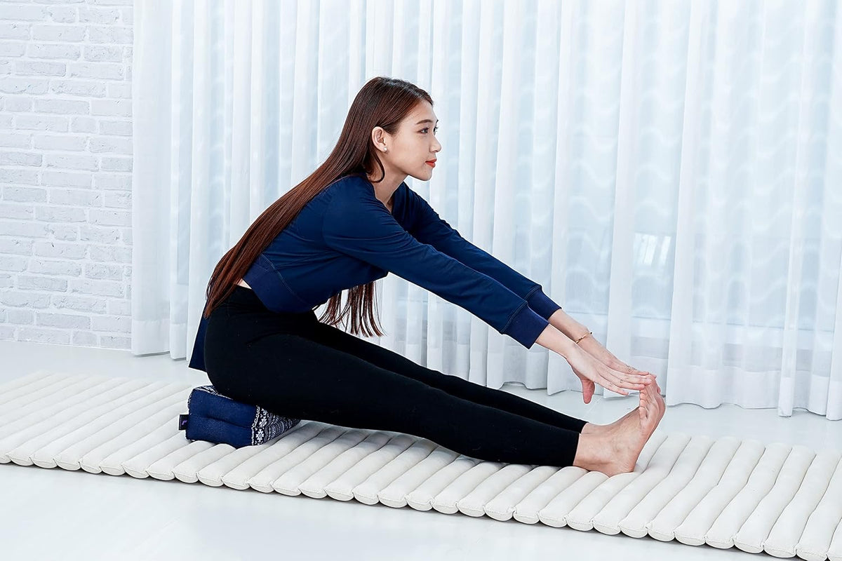 Yoga Block – Floor Cushion for Yoga Practice, Meditation Seat Cushion for Workouts Filled with Kapok