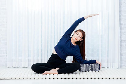 Yoga Block – Floor Cushion for Yoga Practice, Meditation Seat Cushion for Workouts Filled with Kapok
