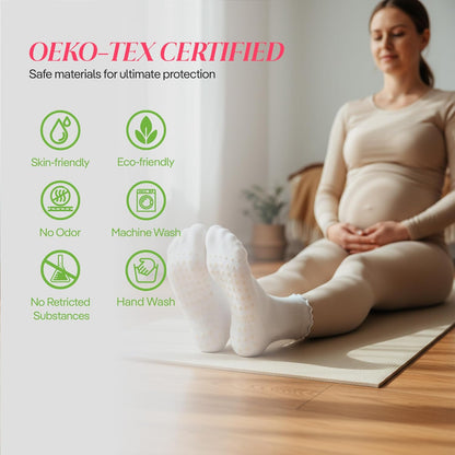 CoolMate Pilates Socks with Grips for Women, Non Slip Yoga Socks - Colors A