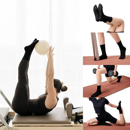 CoolMate Pilates Socks with Grips for Women, Non Slip Yoga Socks - Colors A