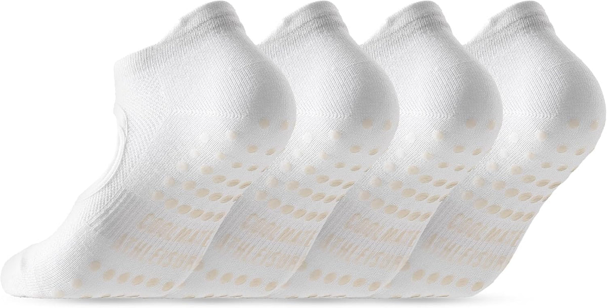 CoolMate Pilates Socks with Grips for Women, Non Slip Yoga Socks - Colors A
