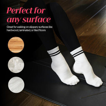 CoolMate Pilates Socks with Grips for Women, Non Slip Yoga Socks - Colors A