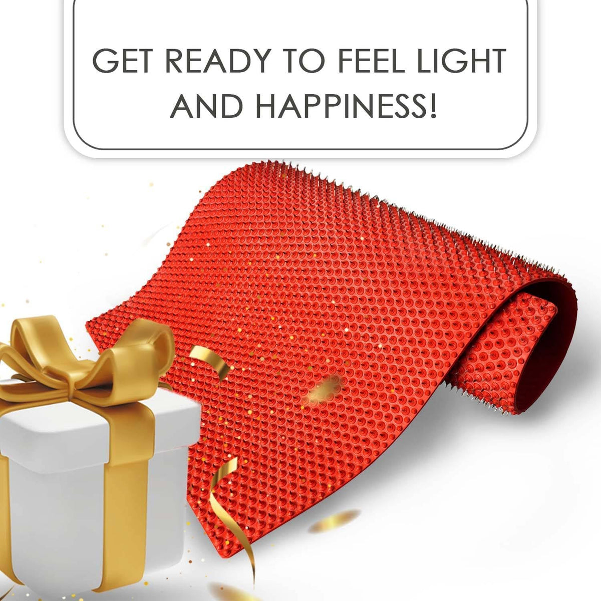 Big Acupressure Mat | Original Multi-Metal Massage Mat | Large Full Body Mat with 0.28 in (7 mm) Needle Spacing for an Intensive Textured Massage Experience