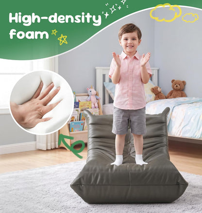 Hobestluk Bean Bag Chair Adult Leather Togo Chair Memory Foam Living Room