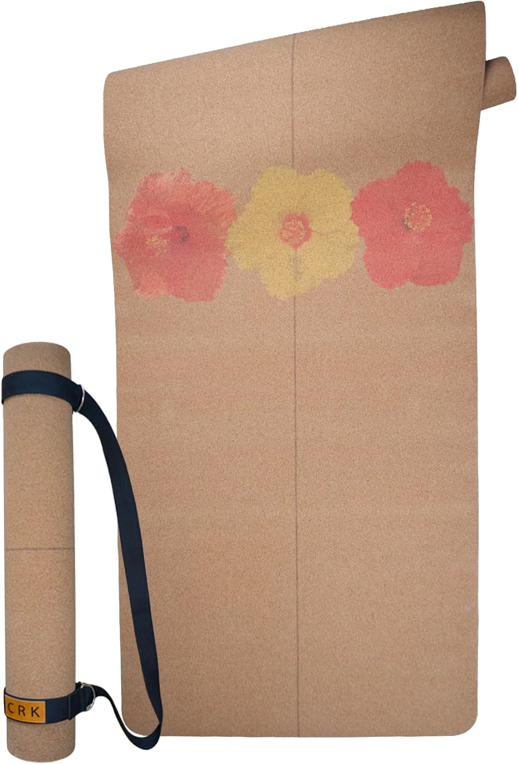 Yoga Mat made of Organic Cork and Natural Rubber, 5mm Thick • The Flowers Mat