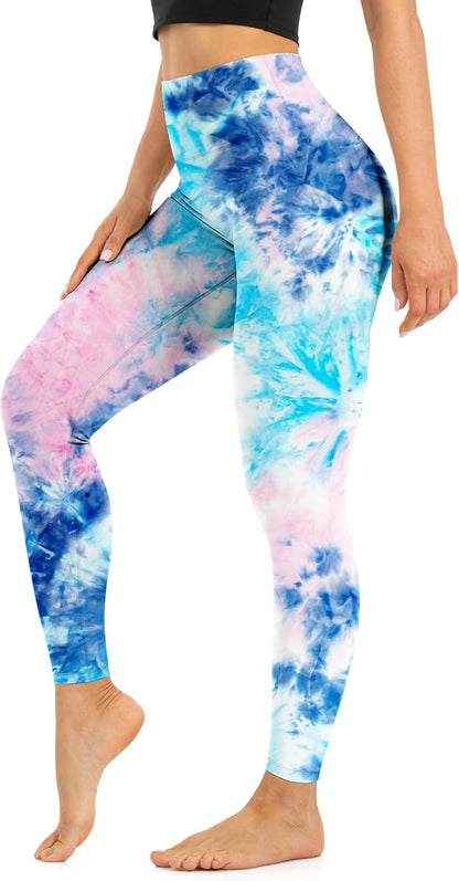 High Waist Leggings for Women - Opaque, Soft Tummy Control Athletic Pants for Yoga, Running, Workout and Gym