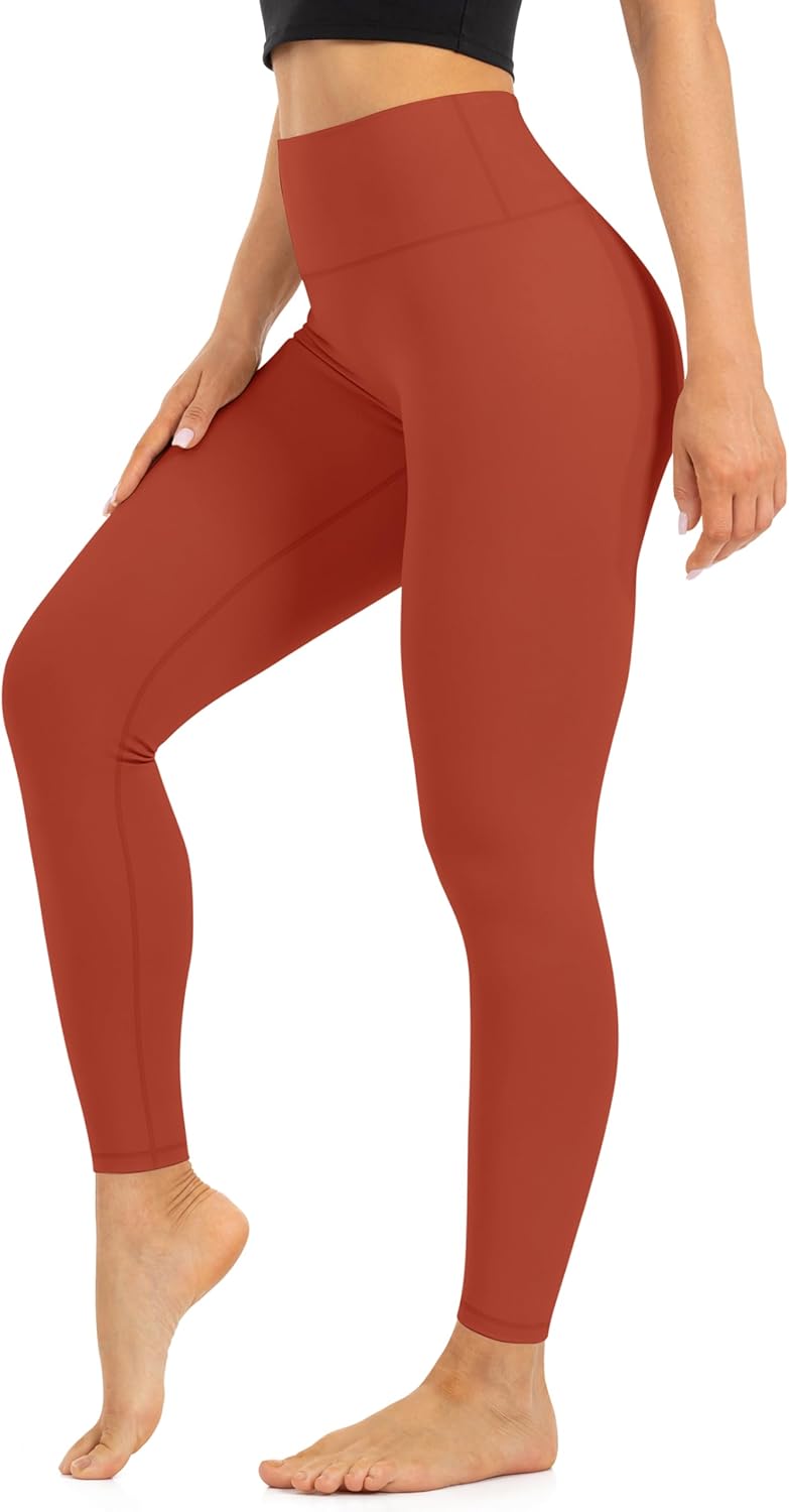 High Waist Leggings for Women - Opaque, Soft Tummy Control Athletic Pants for Yoga, Running, Workout and Gym