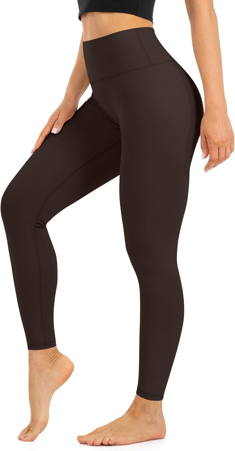 High Waist Leggings for Women - Opaque, Soft Tummy Control Athletic Pants for Yoga, Running, Workout and Gym