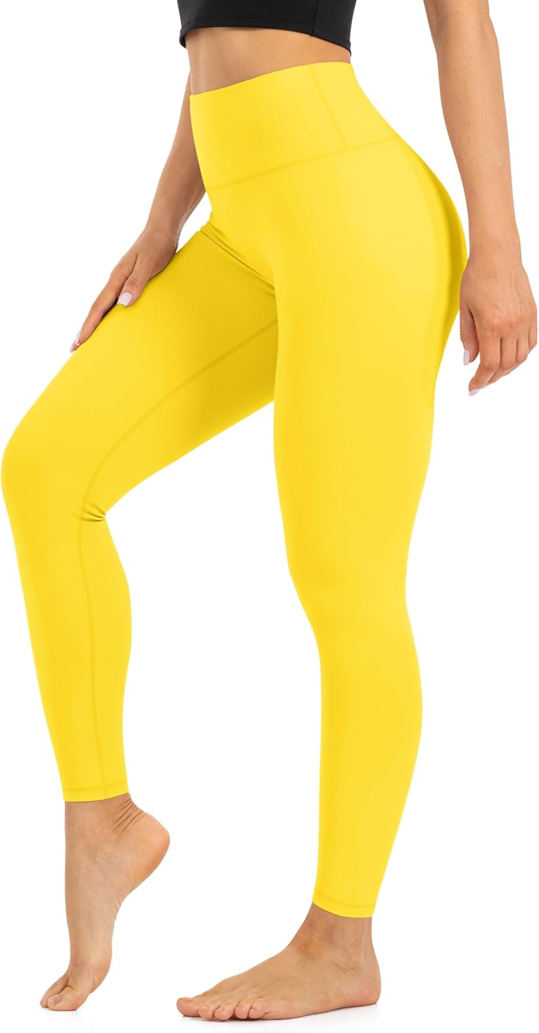 High Waist Leggings for Women - Opaque, Soft Tummy Control Athletic Pants for Yoga, Running, Workout and Gym