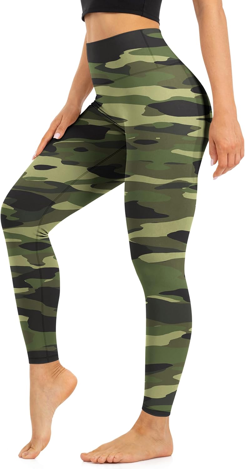High Waist Leggings for Women - Opaque, Soft Tummy Control Athletic Pants for Yoga, Running, Workout and Gym