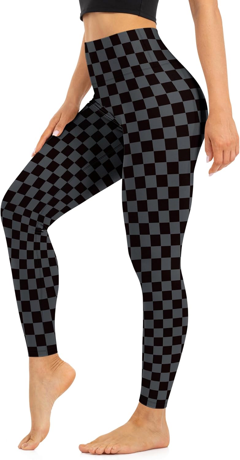 High Waist Leggings for Women - Opaque, Soft Tummy Control Athletic Pants for Yoga, Running, Workout and Gym