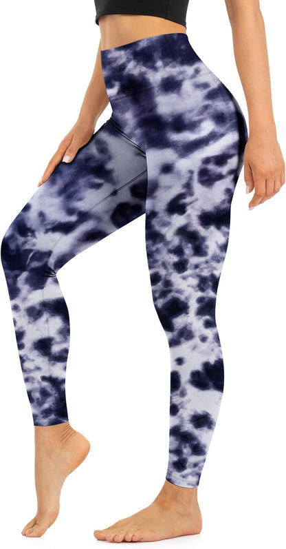 High Waist Leggings for Women - Opaque, Soft Tummy Control Athletic Pants for Yoga, Running, Workout and Gym