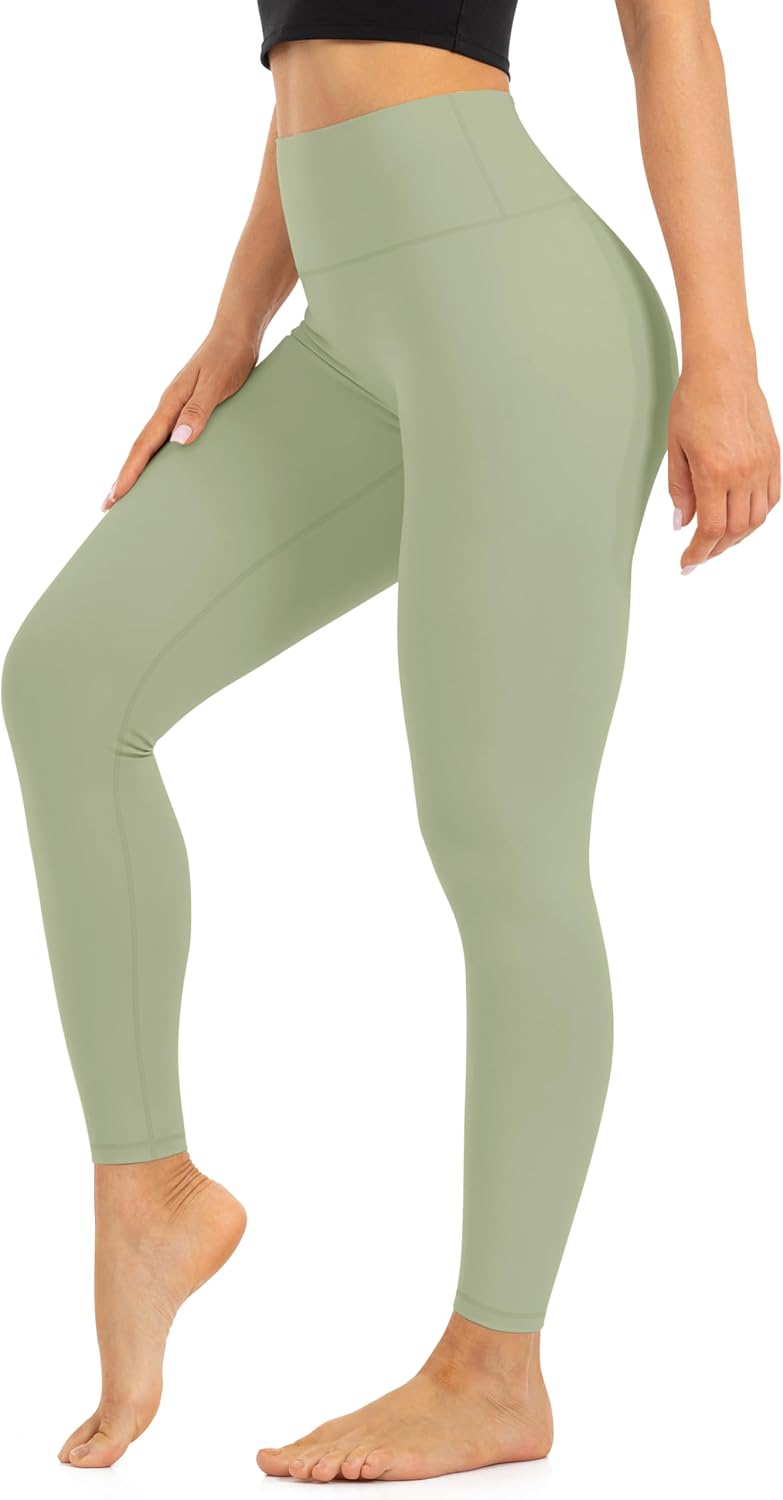 High Waist Leggings for Women - Opaque, Soft Tummy Control Athletic Pants for Yoga, Running, Workout and Gym