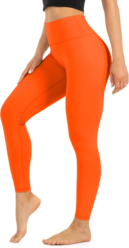 High Waist Leggings for Women - Opaque, Soft Tummy Control Athletic Pants for Yoga, Running, Workout and Gym