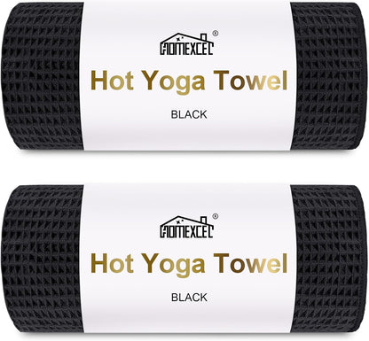 2PK Yoga Mat Towels for Hot Workout, Ultra-Absorbent, 26.5" x 72"