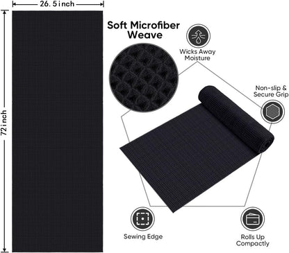 2PK Yoga Mat Towels for Hot Workout, Ultra-Absorbent, 26.5" x 72"