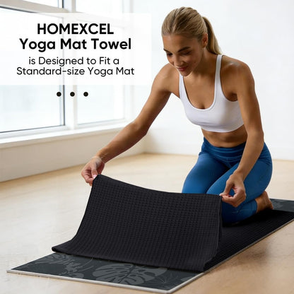 2PK Yoga Mat Towels for Hot Workout, Ultra-Absorbent, 26.5" x 72"