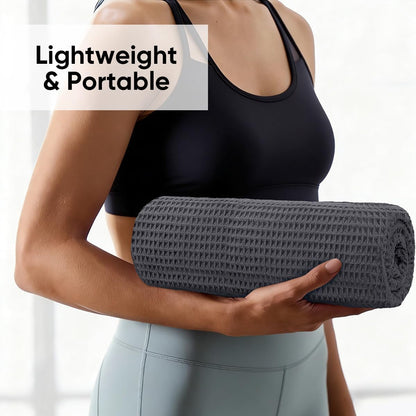 2PK Yoga Mat Towels for Hot Workout, Ultra-Absorbent, 26.5" x 72"