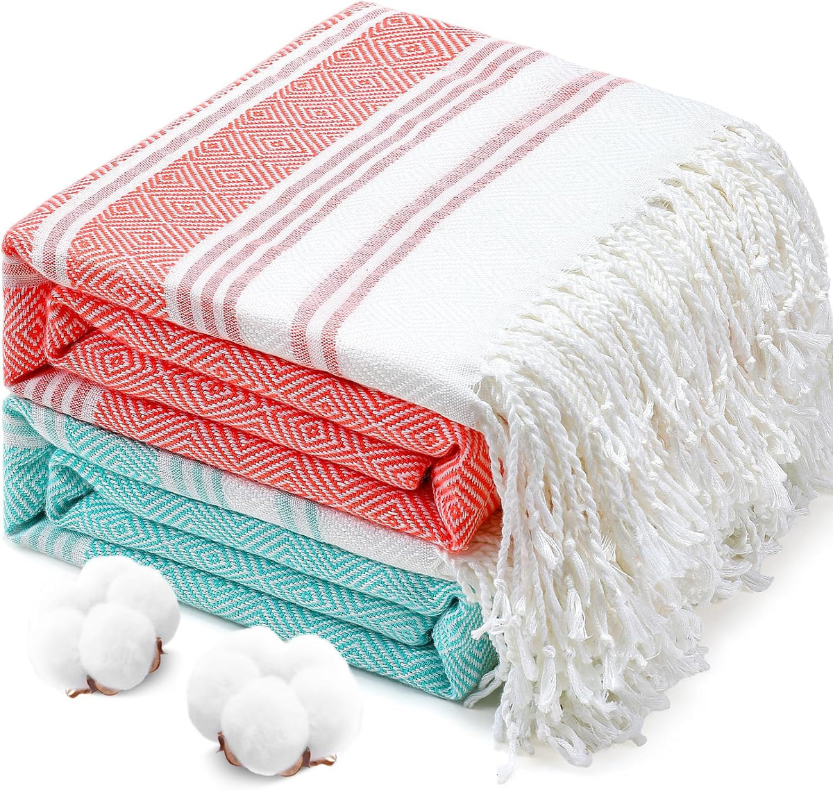 Oversized Turkish Beach Towels 74"x38" Thin Quick Dry Sand Free Pool Swim Bathing Towel Extra Large Blanket Adult Travel Essentials Cruise Accessories Must Haves Summer Light Blue Stuff