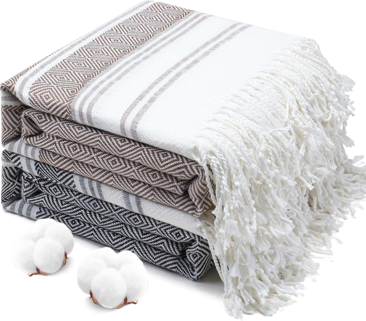 Oversized Turkish Beach Towels 74"x38" Thin Quick Dry Sand Free Pool Swim Bathing Towel Extra Large Blanket Adult Travel Essentials Cruise Accessories Must Haves Summer Light Blue Stuff