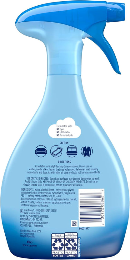 Fabric Spray Air Freshener, Odor-Fighting Fabric Refresher, Sneaker Balls Alternative, Couch Cleaner, Linen Spray, Multi-Use, Extra Strength Scent, 23.6 fl oz