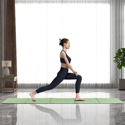 Double Color Yoga Mat - 72"x24"x0.24" (6mm),Non-Slip TPE Exercise Mat
