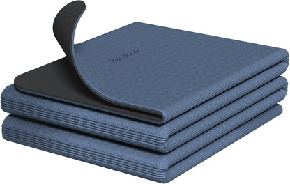 Double Color Yoga Mat - 72"x24"x0.24" (6mm),Non-Slip TPE Exercise Mat