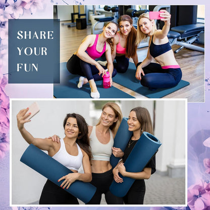 6 Pcs 10mm Thick Yoga Mat Bulk 68 x 24 Inches