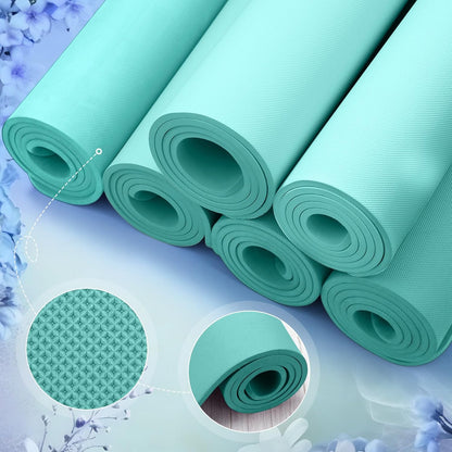 6 Pcs 10mm Thick Yoga Mat Bulk 68 x 24 Inches
