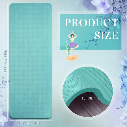 6 Pcs 10mm Thick Yoga Mat Bulk 68 x 24 Inches