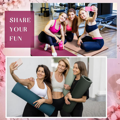 6 Pcs 10mm Thick Yoga Mat Bulk 68 x 24 Inches