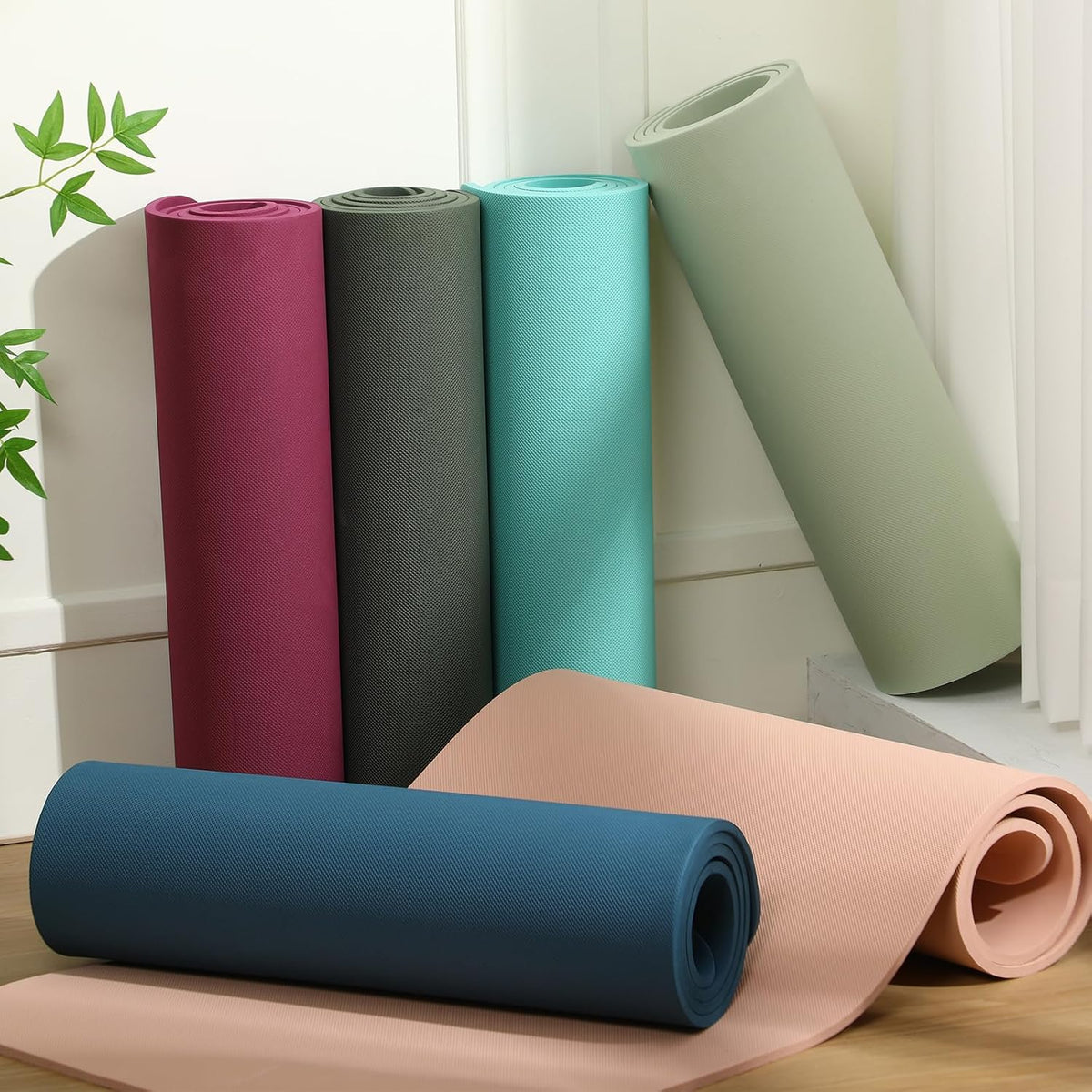 6 Pcs 10mm Thick Yoga Mat Bulk 68 x 24 Inches