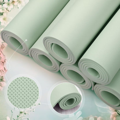 6 Pcs 10mm Thick Yoga Mat Bulk 68 x 24 Inches