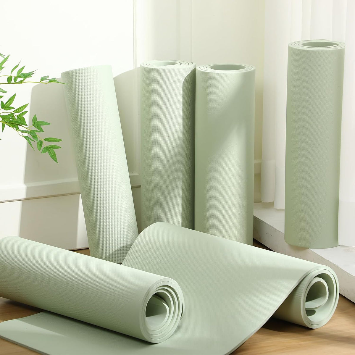 6 Pcs 10mm Thick Yoga Mat Bulk 68 x 24 Inches