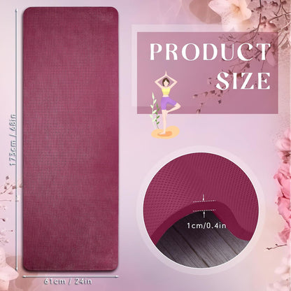 6 Pcs 10mm Thick Yoga Mat Bulk 68 x 24 Inches