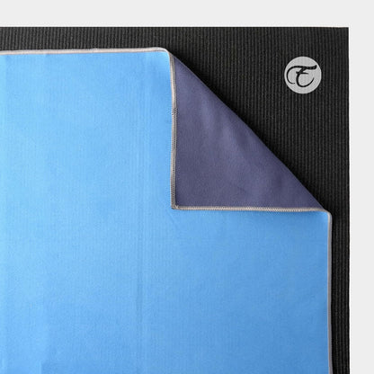 Hot Yoga Mat Towel, Reversible Two-Tone 72" x 26.5"
