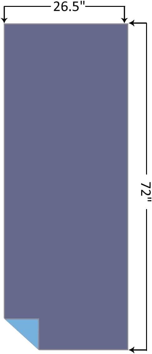 Hot Yoga Mat Towel, Reversible Two-Tone 72" x 26.5"