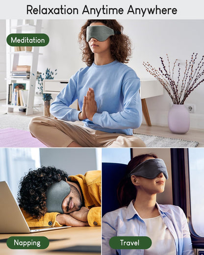 Weighted Eye Mask for Sleeping, Blackout Sleep Mask for Women & Men