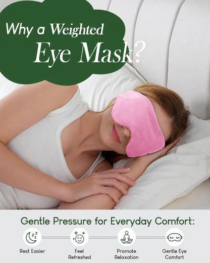 Weighted Eye Mask for Sleeping, Blackout Sleep Mask for Women & Men