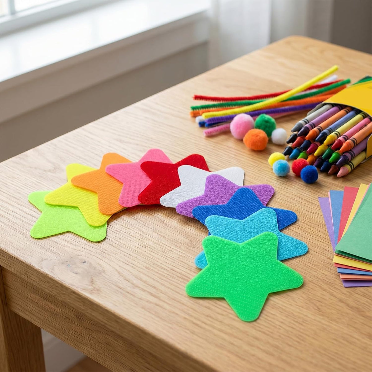 50 Pcs Star Carpet Spot Markers, 4 Inch Floor Dots for Classroom